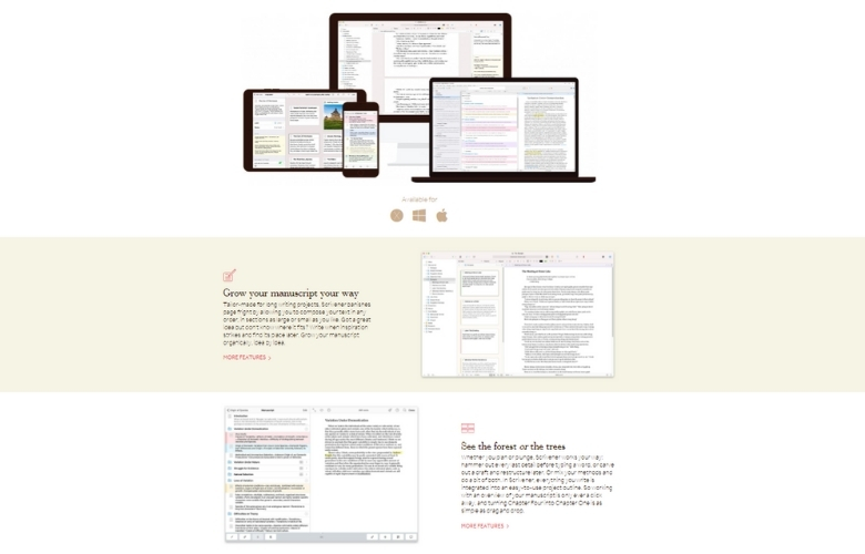scrivener capabilities