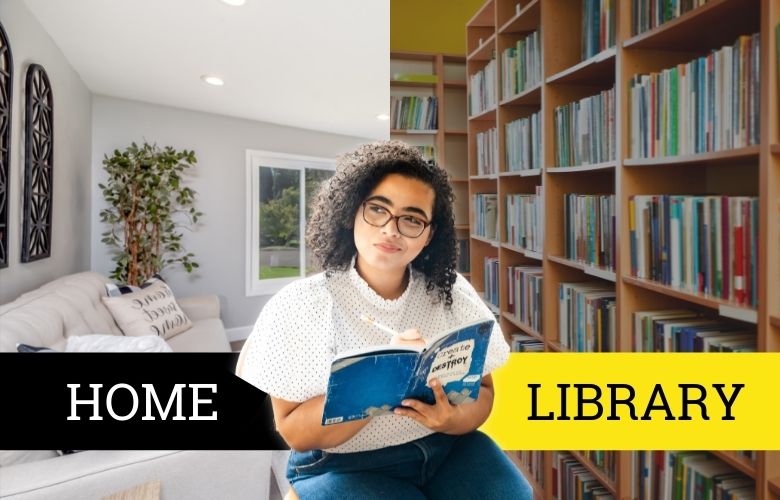 writing at library or at home 1