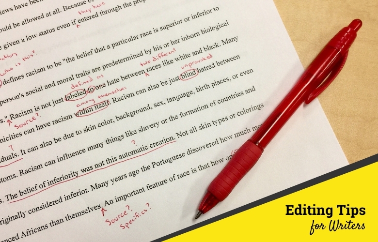 editing tips for writers