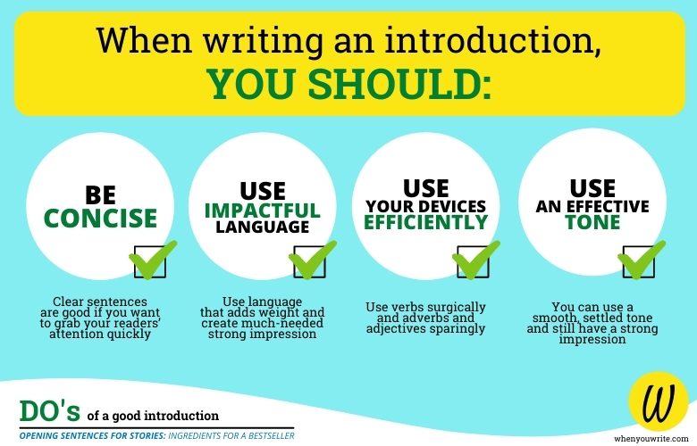 the do's of a good introduction