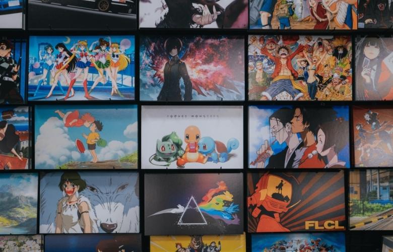 a collection of some of the most well known anime shows of all time