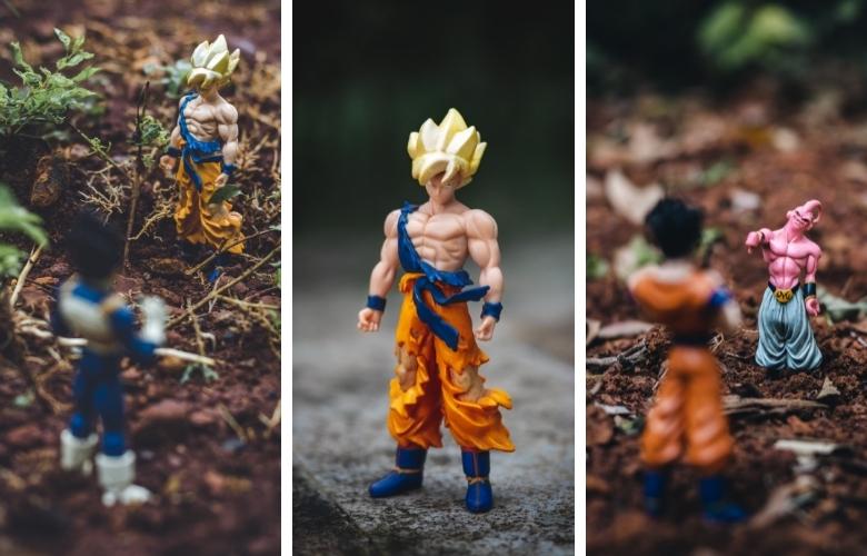human figures of dragon ball characters