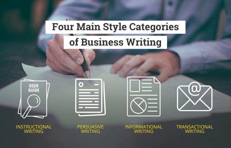 four main style categories of business writing