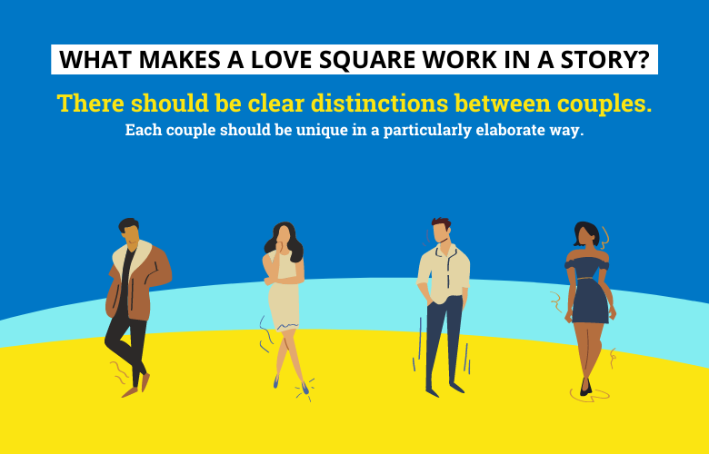 what makes a love square work in a story