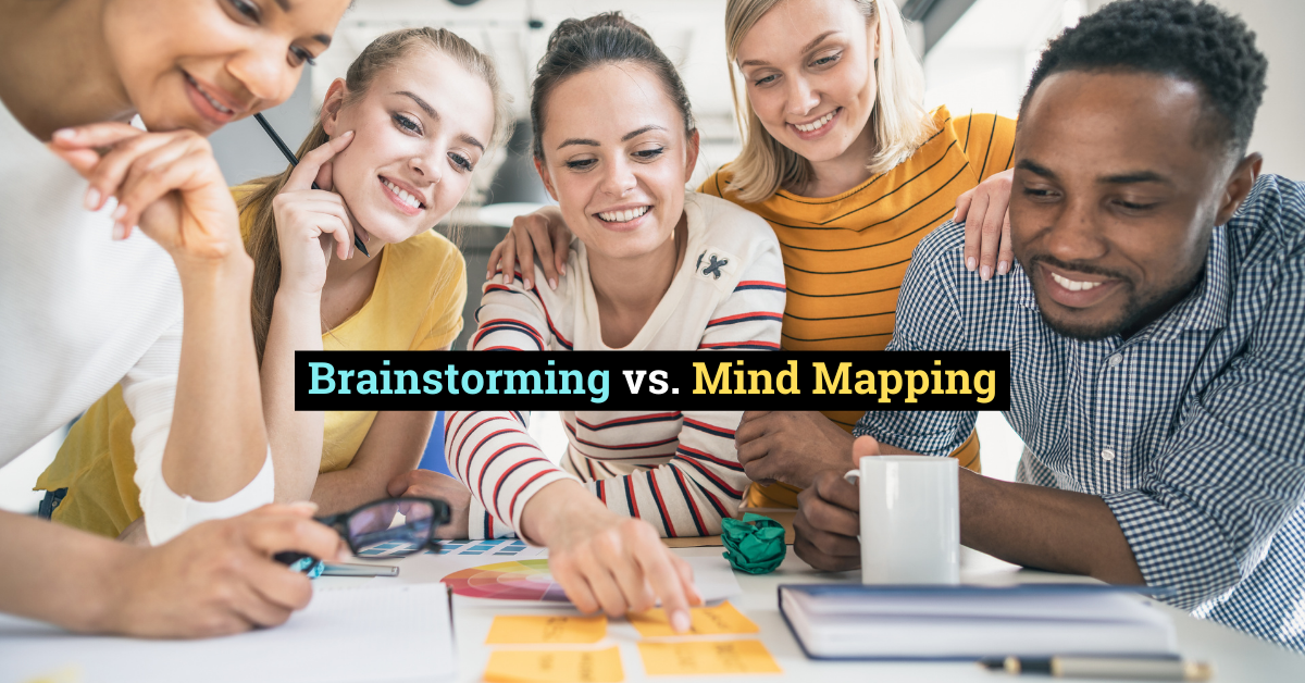 brainstorming vs mind mapping