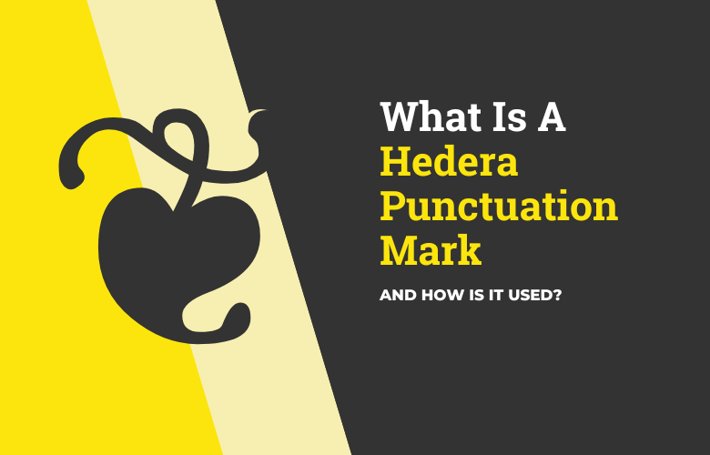what is a hedera punctuation mark and how is it used