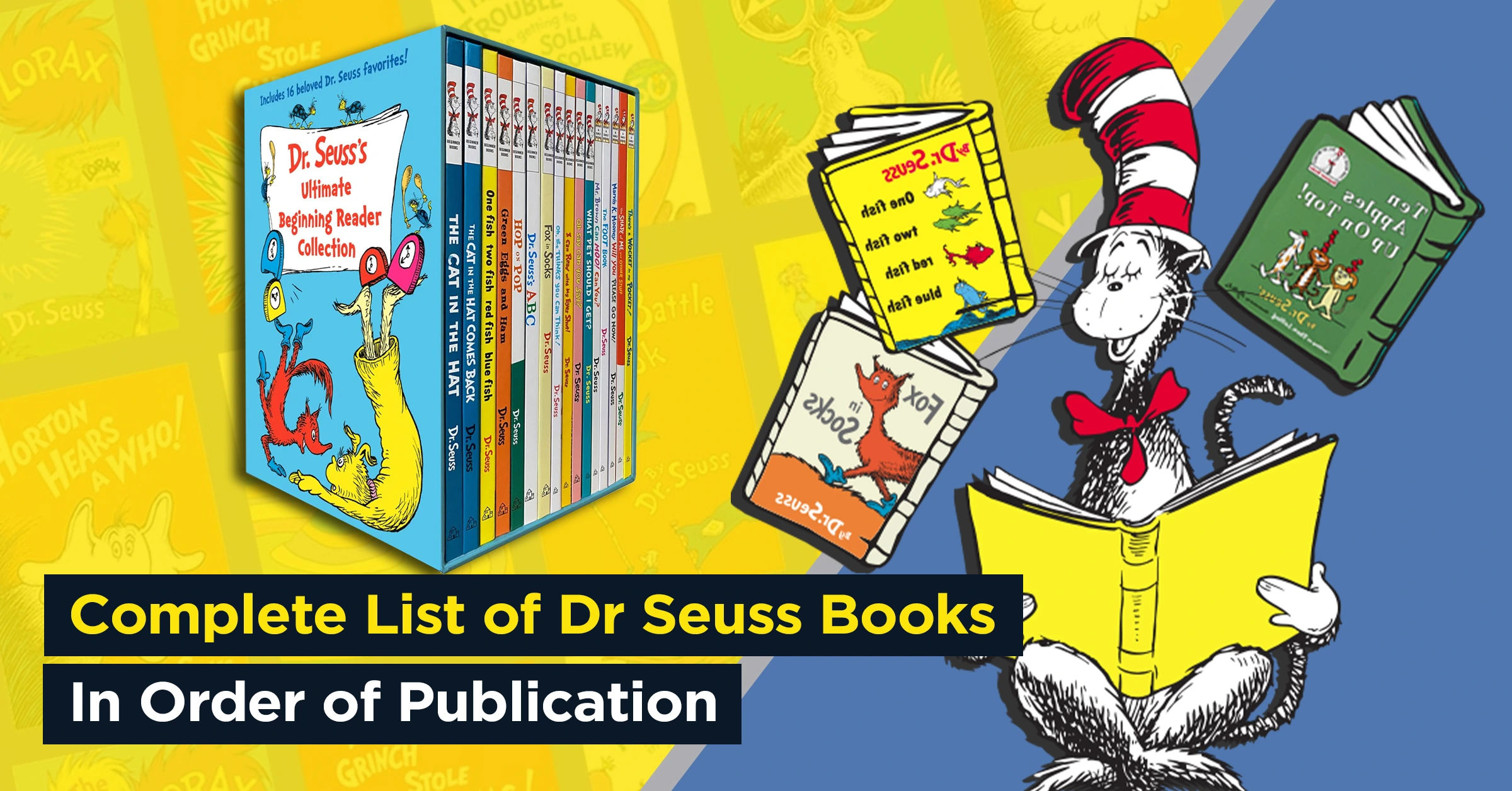 complete list of dr seuss books in order of publication