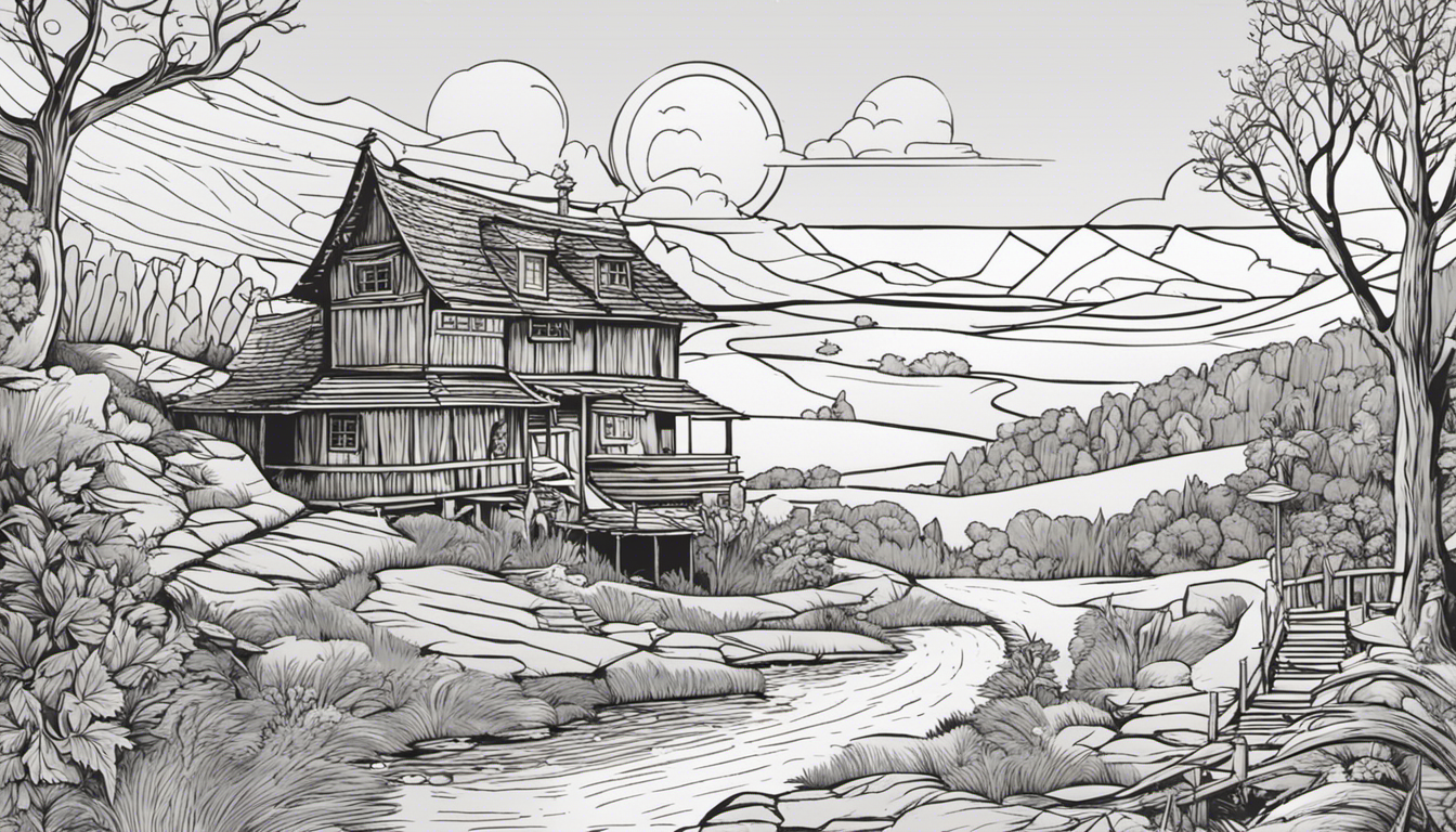 An image that visually explains the differences between short stories and folktales using specific visual elements such as characters, settings, and plot structures